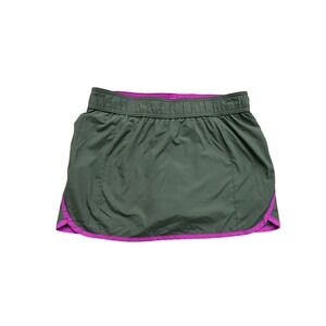 Columbia Omni-Freeze Zero Active Skort Olive Green Magenta Womens Size‎ Small